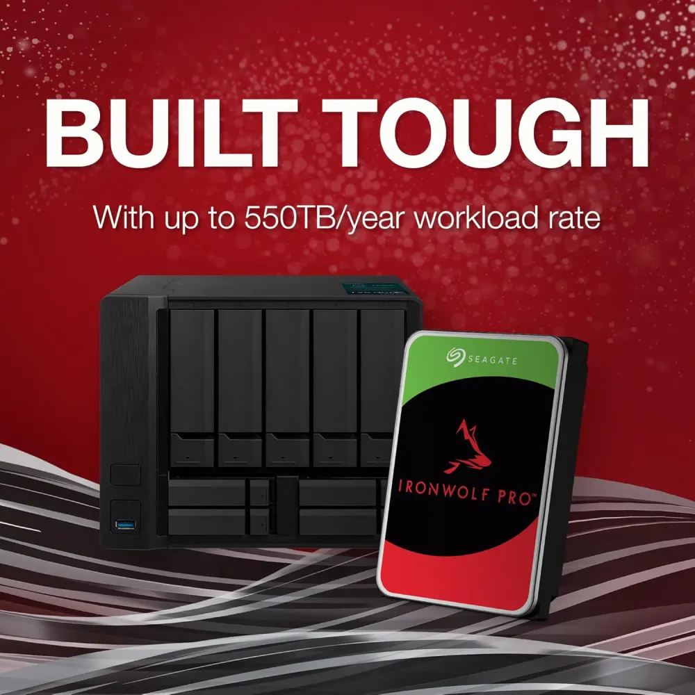 Seagate IronWolf Pro 12TB NAS Internal Hard Drive 3.5 Inch SATA view 2
